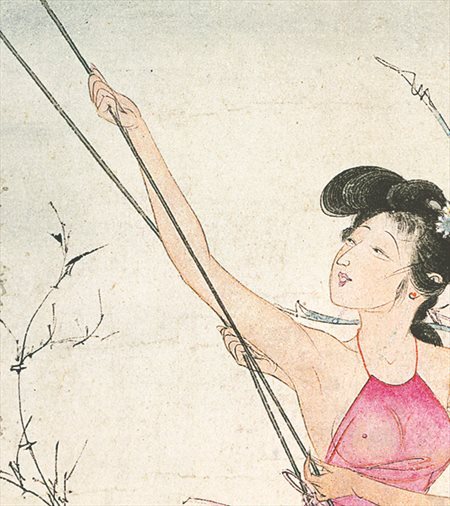 天门-胡也佛的仕女画和最知名的金瓶梅秘戏图